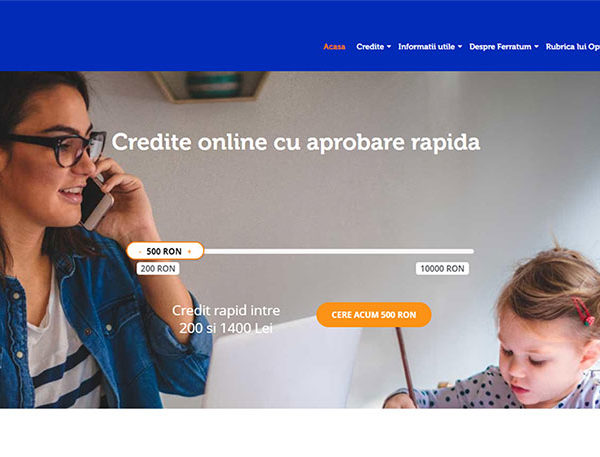 Credit rapid - Solicita 100 Online - Max 10 000 RON - Aprobare rapida Credit rapid Ferratum